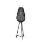 Yumi vloerlamp driepoot Ø37x128 cm - mat zwart