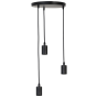 Brandon hanglamp rond 3L zwart van het woonmerk Light & Living