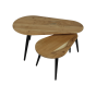 Zurich salontafel acaciahout naturel | set van 2