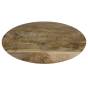 Bern ovaal salontafelblad 100x60x2.5 mangohout naturel van het woonmerk HSM Collection
