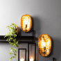 Maku wandlamp 21,5x8,5x33 cm antiek brons van het woonmerk Light&Living