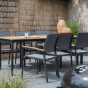 Arezzo terrastafel 200 cm & 6x terrasstoel textileen