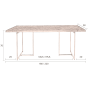 Tafel Class 220x90 cm