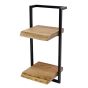Woody metaal wandplank 30x65 cm