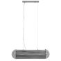 Grayson hanglamp 6L Ø20x80 cm - chroom/smoke