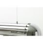 Grayson hanglamp 6L Ø20x80 cm - chroom/smoke