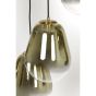 Maeve hanglamp 7L - glas goud-helder/goud