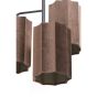 Edisa hanglamp 3L - velvet donkerbruin