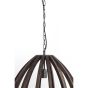 Barsia hanglamp Ø50x54 cm hout - donkerbruin
