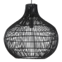 Pacino hanglamp rotan zwart 50cm van het woonmerk Light&Living