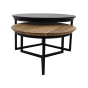 Zurich salontafel ø80/ø59 acaciahout naturel | set van 2