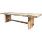 Block eettafel 180x80-95 munggur naturel van het woonmerk HSM Collection