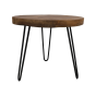 Root ronde bijzettafel ø55x50 teakhout naturel
