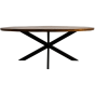 Melbourne ovale eettafel 160x90x76 mangohout naturel van het woonmerk HSM Collection