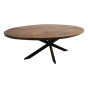 Melbourne ovale eettafel 240x110x76 mangohout naturel van het woonmerk HSM Collection