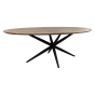 Zurich ovale eettafel 200x100x77 acacia naturel van het woonmerk HSM Collection