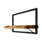 Levels wandplank live edge 56x32 naturel zwart van het woonmerk HSM Collection