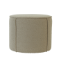 Hailey poef Ø50x40 cm bouclé licht karamel van het woonmerk Light&Living