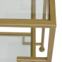 Sutera sidetable 120x35x80 cm glas helder/goud van het woonmerk Light&Living