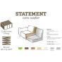 Hocker Statement Fluweel 80x55 Cm