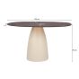 Brix Mylon salontafel 140cm - lichtbruin