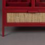Mori wijnkast rood