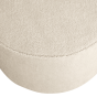 Sara poef laag bouclé creme van het woonmerk Woood
