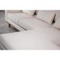 Grande 3-zits hoekbank rechts stof - beige