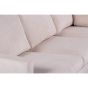 Lois 3-zits hoekbank rechts stof - beige