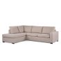 Angel 3-zits hoekbank links stof - beige