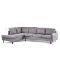Dianna 3-zits hoek links stof - grijs