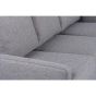 Nola 3-zitsbank L+R stof - grijs