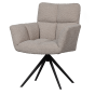 Vinny armstoel draaibaar bouclé zand van het woonmerk WOOOD
