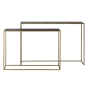 Boca side table goud/mat zwart | set van 2 van het woonmerk Light & Living