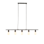 Rokusina hanglamp 120x7x11.5 cm 5L zwart van het woonmerk Light & Living