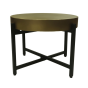Golden glamour ronde salontafel ø50x40 metaal goud