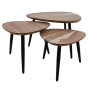 Zurich salontafel ø70/ø50/ø45 acaciahout naturel | set van 3