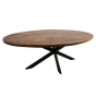 Melbourne ovale eettafel 160x90x76 mangohout naturel van het woonmerk HSM Collection