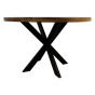 Melbourne eettafel rond ø130x76 naturel mangohout van het woonmerk HSM Collection