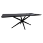 Zurich eettafel 200x100x76 acaciahout slank zwart van het woonmerk HSM Collection