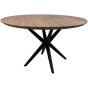 Zurich eettafel rond ø130x75 mangohout naturel van het woonmerk HSM Collection