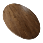 Hajo ovaal salontafelblad 120x80x4.5 mangohout naturel van het woonmerk HSM Collection