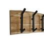 SoHo kapstok 6 haken 100x13x25 naturel/zwart van het woonmerk HSM Collection