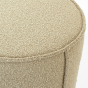 Hailey poef Ø50x40 cm bouclé licht karamel van het woonmerk Light&Living