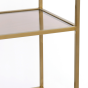 Mariki kast 110x40x180 cm bruin glas/ licht goud van het woonmerk Light&Living
