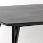 Quenza eettafel 220x100x76 cm mat zwart van het woonmerk Light&Living