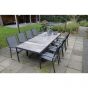 Tuintafel Castilla nuance met kruispoot 243x103 cm - bruin