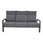 Loungebank Ohio 3-pers - grijs