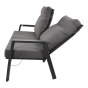 Loungebank Ohio 2-pers - grijs