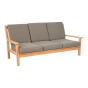 Teak loungebank 180cm + kussen